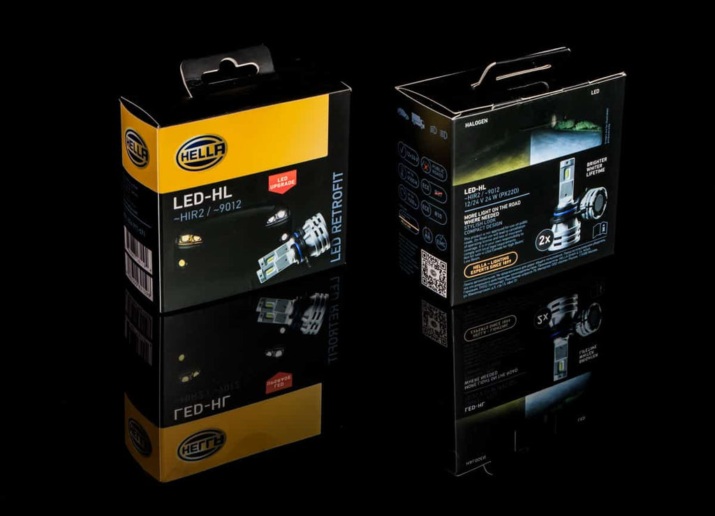 Hella HIR2/9012 LED Headlight Conversion Kit - Brilliant White Light Upgrade