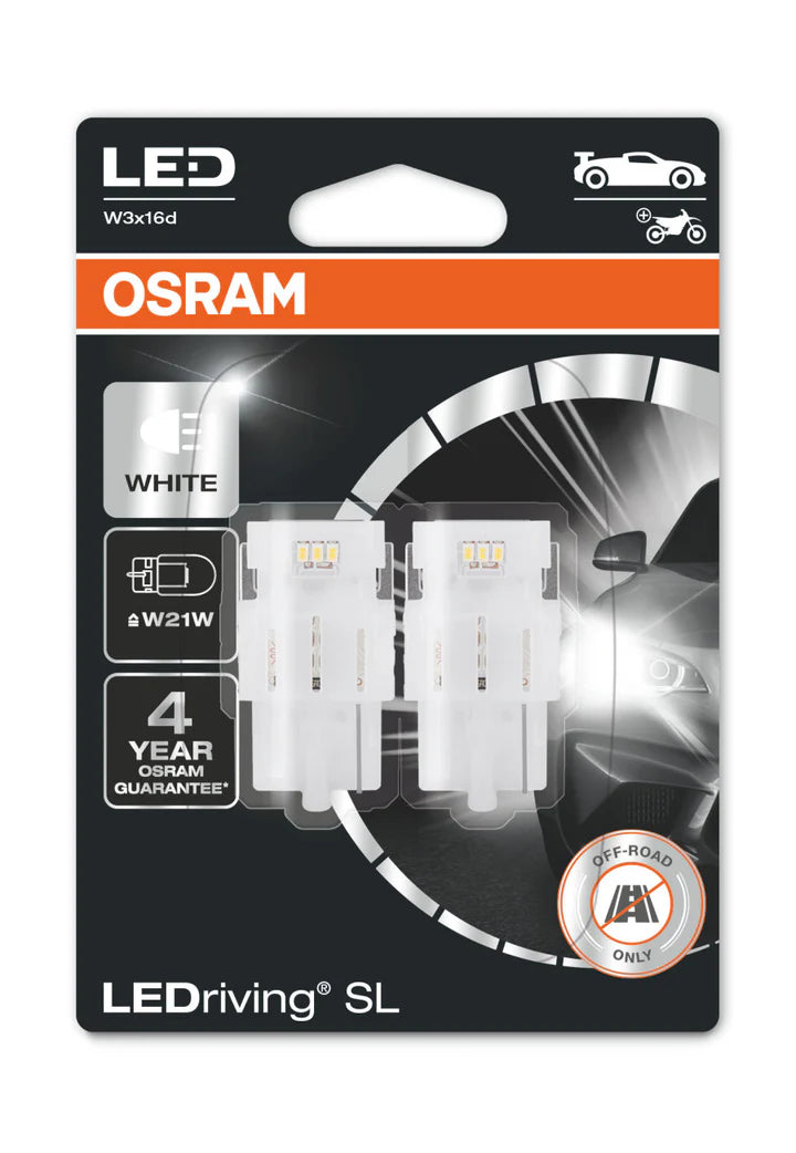 Osram W21W W3x16d WHITE 7505DWP-02B