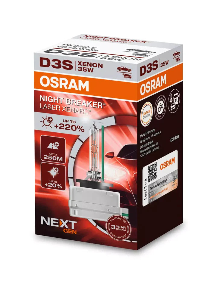 Osram D3S Xenarc Night Breaker Laser Next Gen (single) 66340XN2