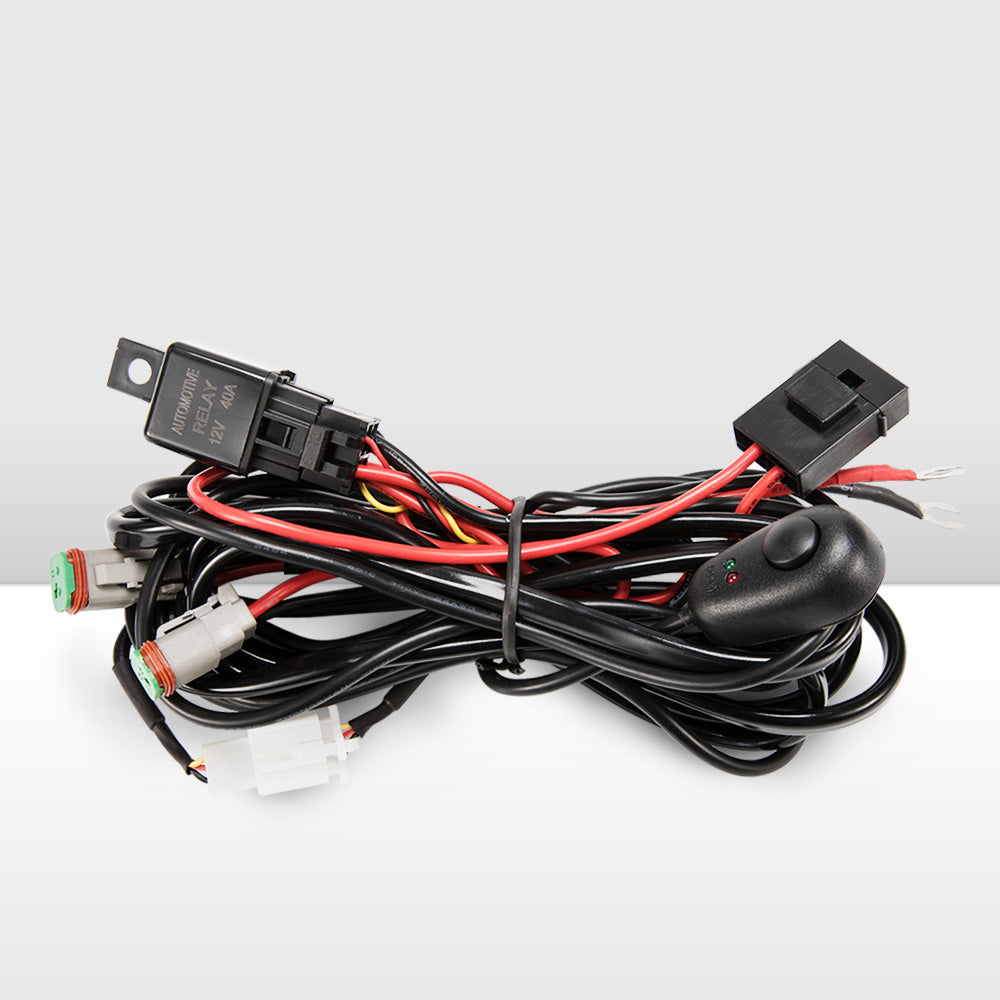 Lightfox Dual High Beam Wiring Loom Harness Kit for LED Driving Lights