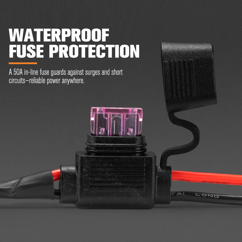 Lightfox High Beam Wiring Harness DT 3-Pin Connector LED Pod Light Kit