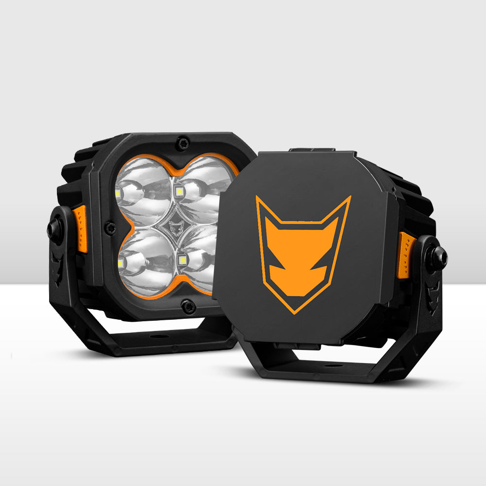 Lightfox Cygnus-4 3-inch LED Pod Lights: 3,834 Lumens, 1,248ft Spot Beam, IP68 Waterproof Off-Road Driving Pair