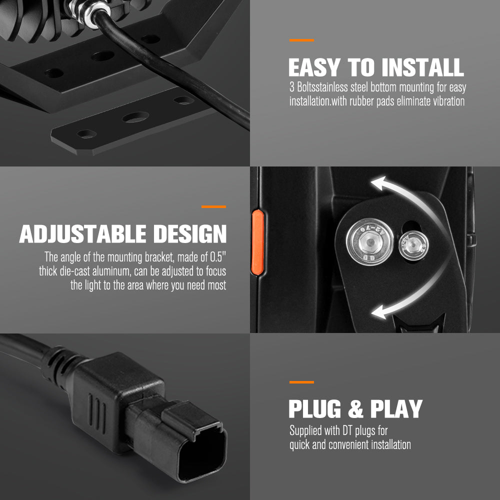 Lightfox 7-inch Laser LED Driving Lights: Extreme Range, Waterproof, Off-Road Performance