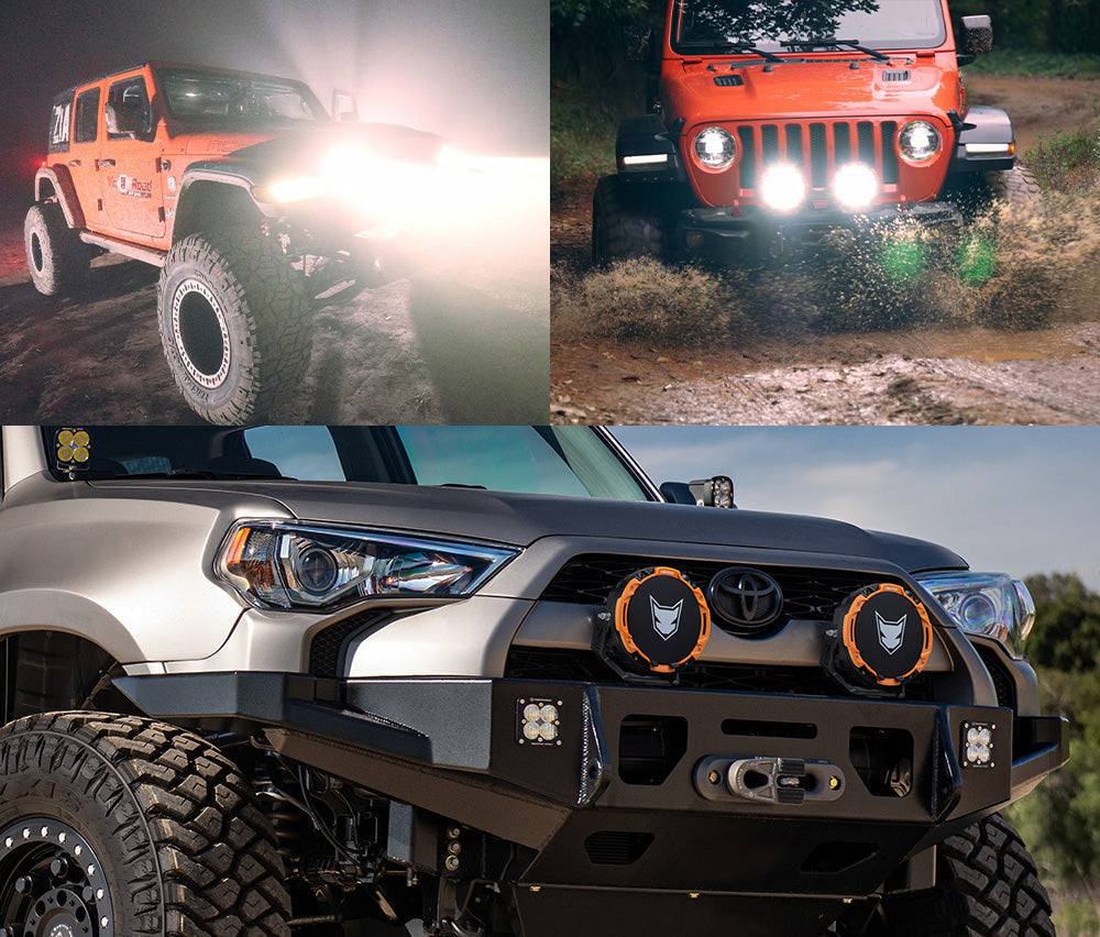 Lightfox 7-inch LED Driving Light: 13,600 Lumens, 5512ft Beam, IP68 Waterproof