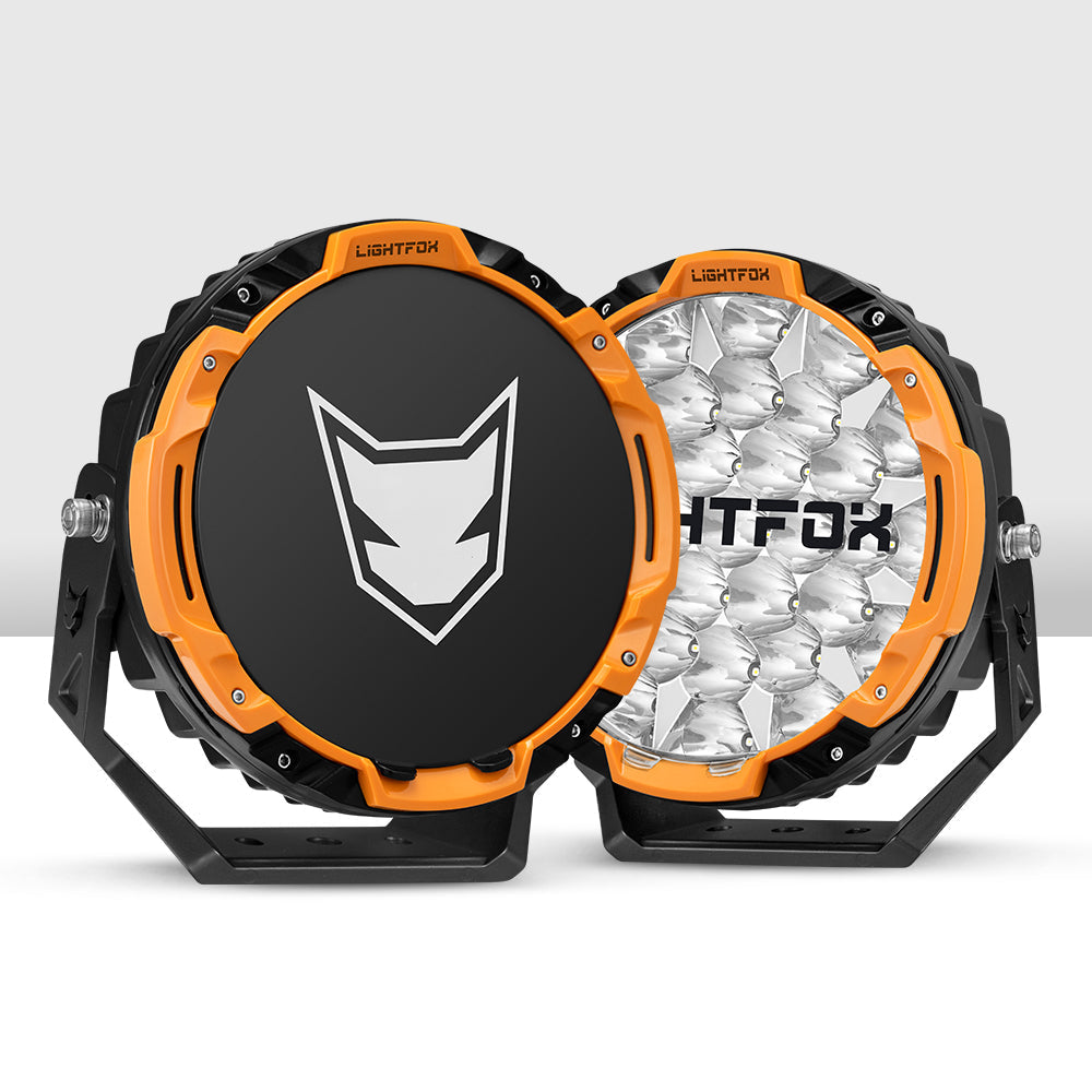 Lightfox 9-Inch High-Performance LED Driving Lights for Off-Road Adventure Vehicles