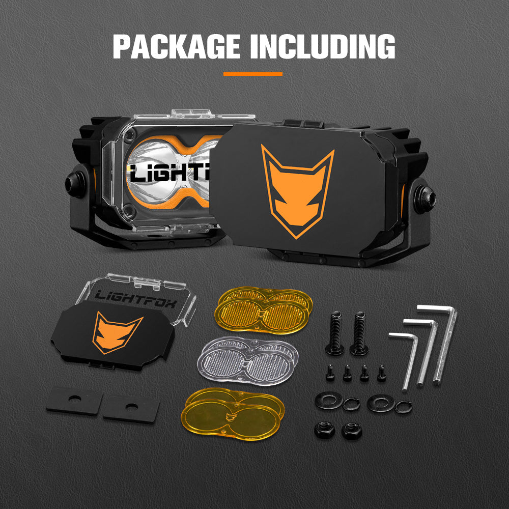 Lightfox Cygnus-2 3-inch LED Work Light: Powerful, Waterproof Off-Road Spot Beam